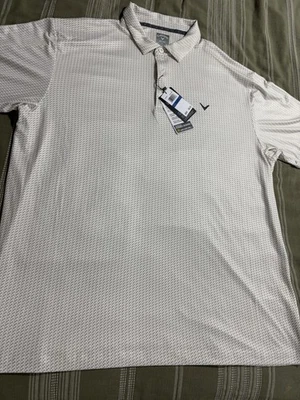 Camisa polo de golf Callaway Opti-Dri estampado de colibrí para hombre XL NUEVA CON ETIQUETAS PRECIO DE VENTA SUGERIDO POR EL FABRICANTE $80 Foto 1 de 4