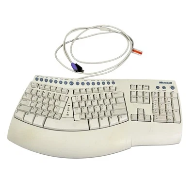 Microsoft Natural Keyboard Pro Ergonomic 2 USB PS/2 RT9431 V:5FTW Curved *Used - Image 1 of 4