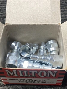 10 pièces. Raccords de tuyau d'air style Milton 778 A 1/4" femelle NPT bouchons de coupleur 778BK - Photo 1/4