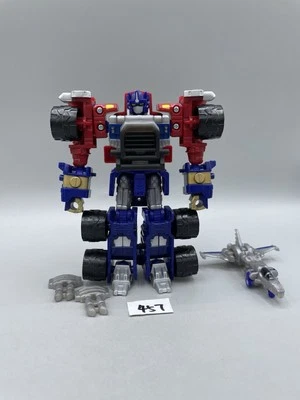 Transformers Armada 2002 Deluxe Class Optimus Prime w/ Over Run MiniCon Complete - Image 1 of 4