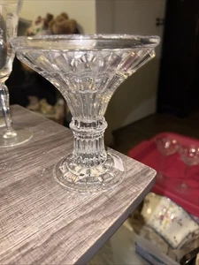 Vintage Kristallglas Kerzenhalter Einsatz mit Spitz- oder Stumpenkerzen schwer Germany - Bild 1 von 5