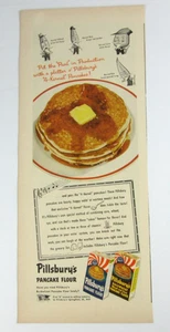 Vintage 1942 Print Ad Pillsbury's Pancake Flour Revelation Smoking Tobaccos - Picture 1 of 7