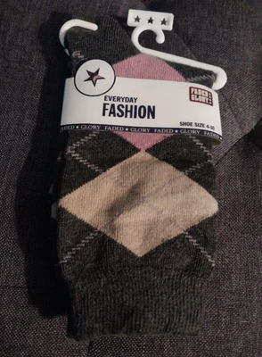 Calcetines de moda para mujer Glory Argyle descoloridos nuevos con etiquetas Foto 1 de 2