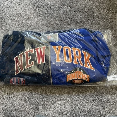Sudadera con Capucha Kith for the New York Knicks Mash Up Braxton Vintage KHM034254-413 Talla XL Foto 1 de 4