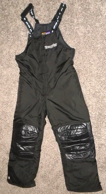 Skidoo Racing Sno Gear  Insulated  Bib Overalls Large Leather + Nylon ski doo - Image 1 of 3