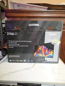 Acer SH242Y 23.8" Gaming Monitor LED Display 75Hz 1600x900 - Picture 1 of 6