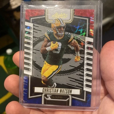 2023 Panini Absolute - Red White and Blue Laser #95 Christian Watson - Image 1 of 2