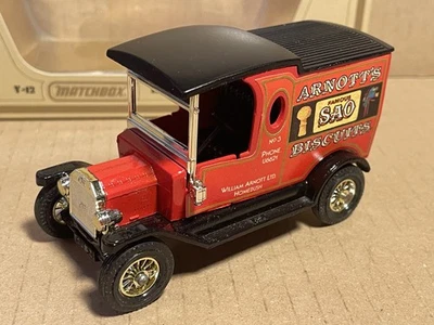 Matchbox Models of Yesteryear Y-12 Model T "Arnott's Biscuits", Dach matt, OVP - Bild 1 von 4