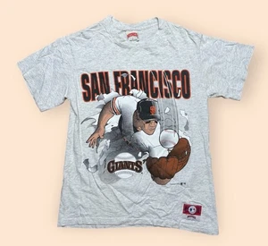 Vintage San Francisco Giants 1990s T-Shirt Break Through Nutmeg Men’s Medium Vintage - Bild 1 von 6