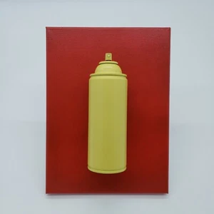 POP ART SCULPTURE Graffiti original art Spray Paint Can by Ny street artist PUKE - Picture 1 of 5