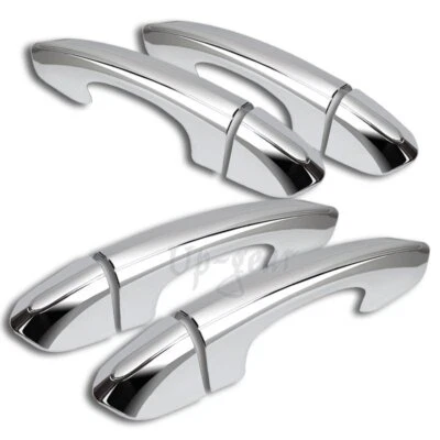 Tapa de cubierta de manija de puerta cromada para espejo Ford Edge/Fusion 15-17 8 piezas sin cerradura Foto 1 de 3