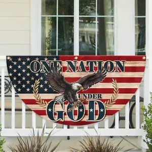 One Nation Under God Non-Pleated Flag, 4th Of July Flag Decoration Flag - Picture 1 of 1