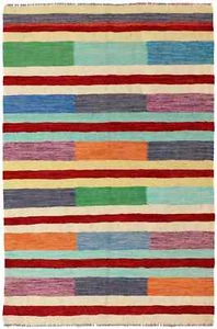 Kelim Design 180 x 117 cm Handgewebt Teppich Orientteppich Neu - Picture 1 of 8
