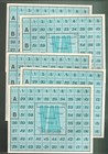 DDR Stasi 5 Stück Lebensmittelkarte für den Kriegsfall  VM / F-6 / X  mit WZ ( L