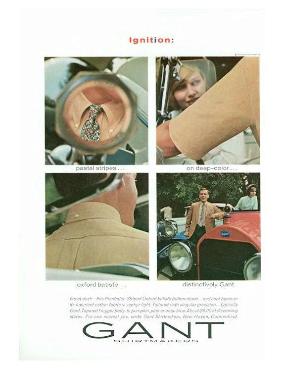 GANT Shitmakers 1967 anuncio impreso moda Oxford batista abotonado Foto 1 de 1
