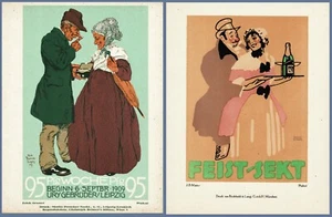 1909: Erich Gruner and J.B. Maier Litho Posters for Poster Magazine - Picture 1 of 4