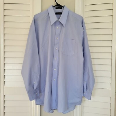 Cambridge Classics Button Up Shirt Mens XXL Blue Long Sleeve Wrinkle Free - Image 1 of 4