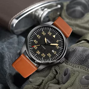 Saphirglas Japan MIYOTA Movement PARNIS 44mm Herren Automatische Armbanduhren - Bild 1 von 4