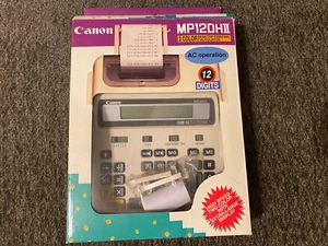 RARE Canon 2-Color Desktop Printing Calculator MP12DHII - NEW OPEN BOX - Picture 1 of 5