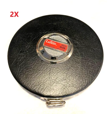 2X Lufkin 50M/164FT Yellow Clad HW227CME Dual Sided Tape Measure - Image 1 of 4