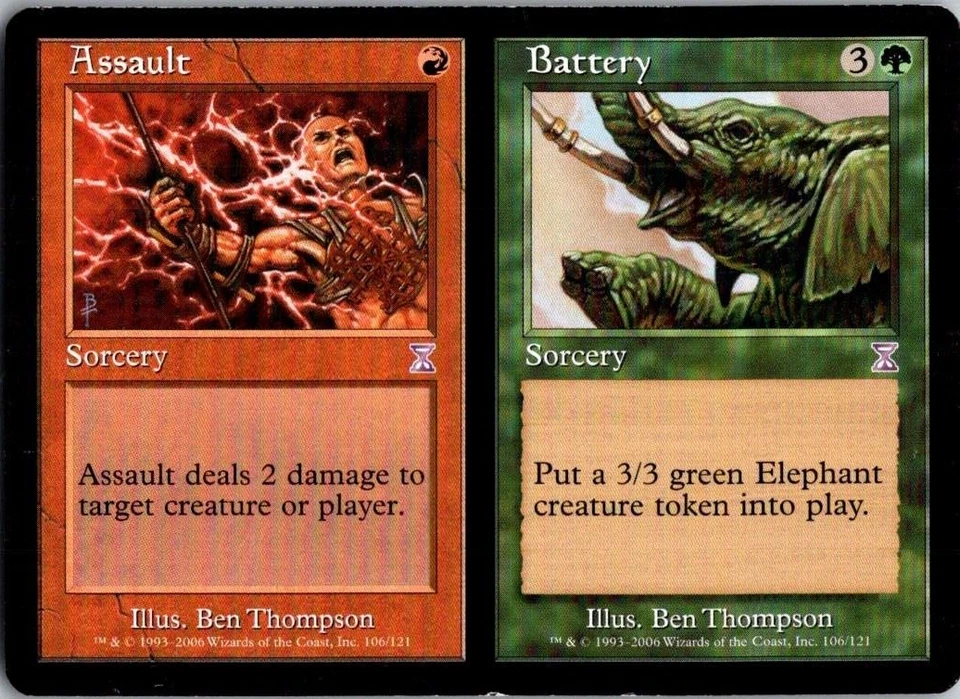 Magic the Gathering Assault   Battery Time Spiral MTG Free Shipping! - Image 1 of 1