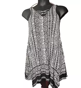 Vestido Tres Corazones Rosa Floral Halter Cambio Elástico Hasta la Rodilla Ligero Pequeño Nuevo con - Imagen 1 de 11