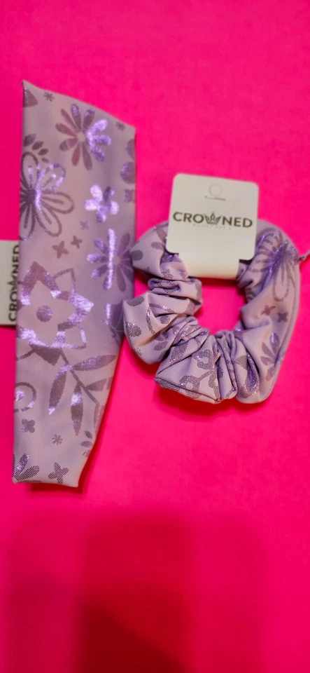 Crowned Athletics "Blossom Hermana Athletic Headband and Zipper Scrunchie... - Image 1 of 1
