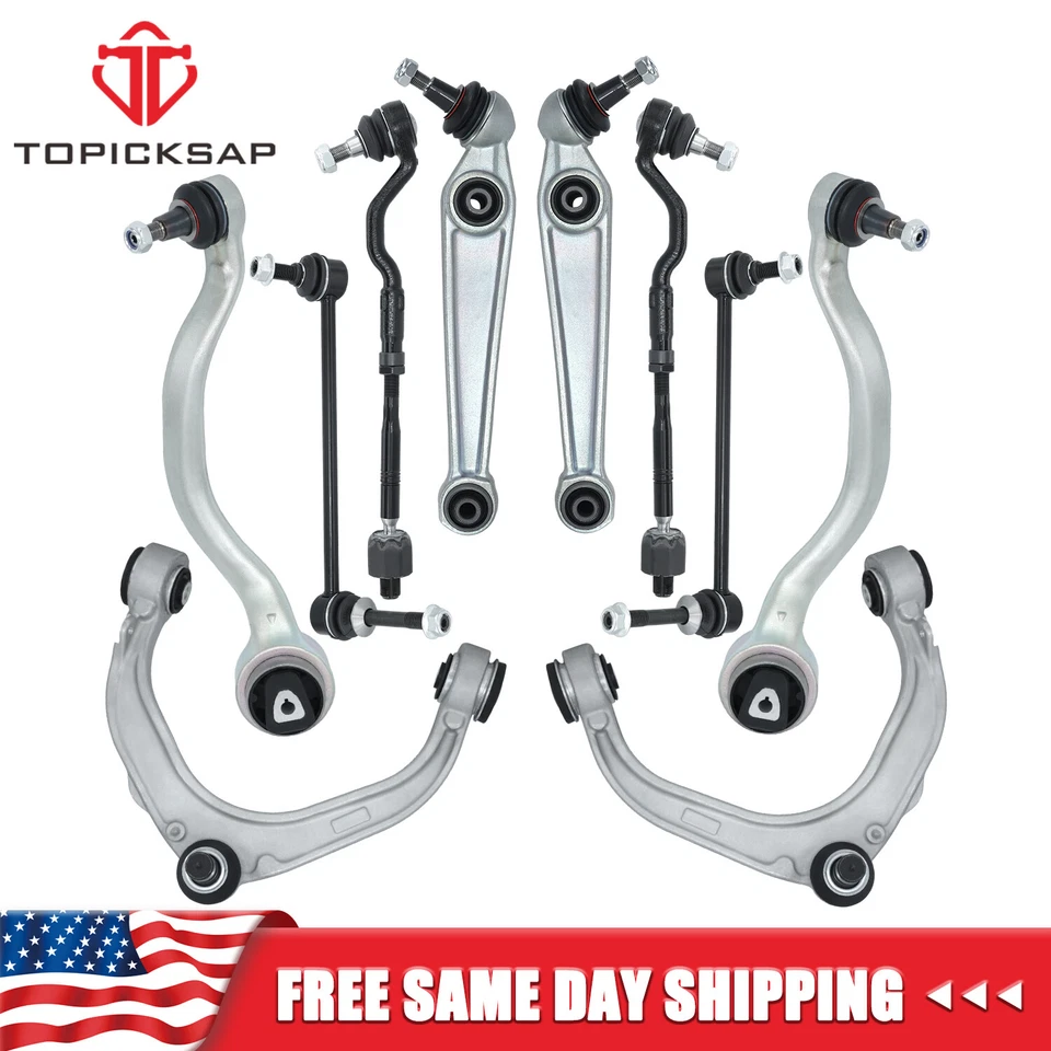 10pc Front Forward Rearward Control Arm Link Tie Rod Kit For 2007-2014 BMW X5 X6 - Image 1 of 4