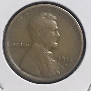 U.S. Lincoln Cent Prem VG 1913-S - Foto 1 di 2