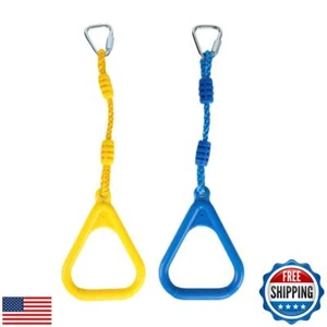 Ymeibe Climbing Gymnastic Rings for Kids - Strong Obstacle Course Ninja Ring - Picture 1 of 5