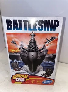 Battleship Grab & Go Kids Game Travel Size 2014 Battle Ship Hasbro Gaming New - Picture 1 of 6