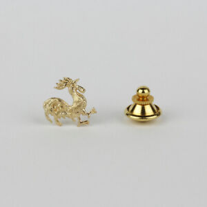 14k Yellow Gold "Rooster" Mens Tie Tack/Pin