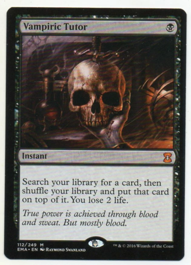 MTG English Vampiric Tutor Eternal Masters NM- - Image 1 of 1
