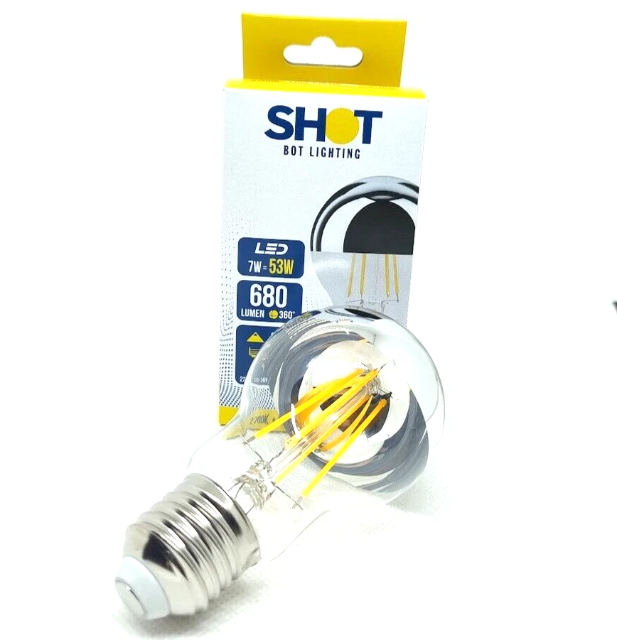 AIRAM Lampadina LED 7W E27 Cupola Argentata - FLOS Arco Splugen Brau - Immagine 1 di 1