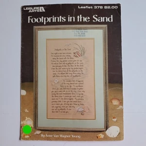 Leisure Arts FOOTPRINTS IN THE SAND 378 ©1985 Design By Anne Van Wagner Young - Picture 1 of 3