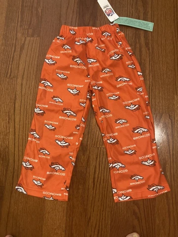NWT! Denver Broncos Youth XS 4/5 Pajamas Bottom NFL Team Apparel Cover