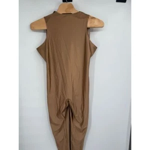 SKIMS Gold Shine Spandex ALL IN ONE Sleeveless 1 Piece Bodysuit Catsuit 4XL NWT - Picture 1 of 8