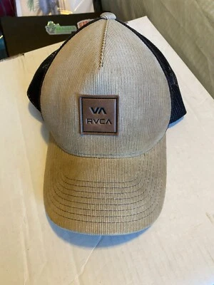 Usado RVCA VA Marrón Tostado Pana Malla Sombrero Snap Back Foto 1 de 3
