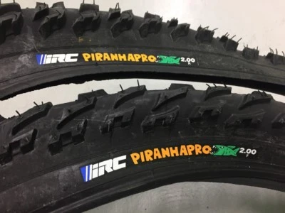 2 NEW IRC Piranha Pro 26 x 2.0 Mountain Bike Tires Vintage NOS, Steal Bead - Image 1 of 4