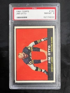 1961 Topps Jim Otto Raiders #182 PSA 8 NM-MT - Picture 1 of 2