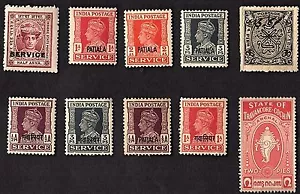 10 FRANCOBOLLI DI STATO INDIANO IN PERFETTE CONDIZIONI tutti diversi - Foto 1 di 1