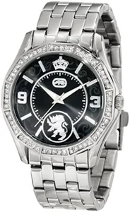 NEW MARC ECKO RHINO E8M060MV DYNASTY LADIES CRYSTAL BLACK DIAL STEEL WATCH - Picture 1 of 15