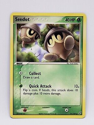 Seedot 71/107 EX Deoxys Common 2005 Nintendo EXC-NM Pokemon Card 2