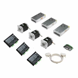 DE Ship 3Axis Nema 34 Stepper Motor 1232 oz.in 5.6A Driver Power Board CNC Mill - Bild 1 von 6