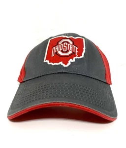 Ohio State Buckeyes College Football Cap Hat Adjustable Snap Back Red Gray Fan1 - Picture 1 of 2