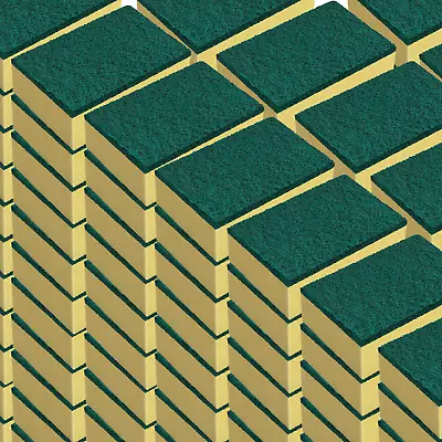 Pot Brite Scour N' Sponge 144 Pk - Non-Scratch Nylon & Polyester Scrubs & Dries - Image 1 of 4