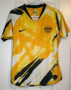 Nike Australia Away Stadium Soccer Jersey Youth Size M Socceroos Matildas - Picture 1 of 6