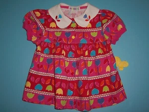 Gymboree De Colección Niñas "MACETAS" TOP...MEDIANO...ETIQUETA ARCO IRIS...VERANO 1997 - Imagen 1 de 3