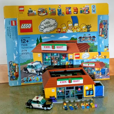 LEGO Kwik-E-Mart (71016) The Simpsons 100% Complete with Box and Instructions - Image 1 of 4