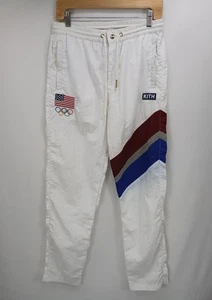 Kith Team USA Olympics White Track Pants Men’s Size Small RARE - Bild 1 von 12